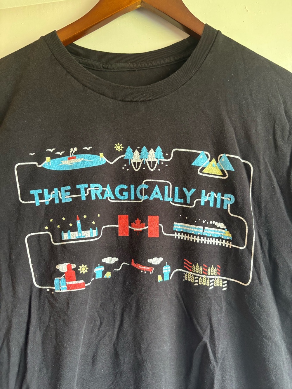 The Tragically Hip Man Machine Poem 2016 Canada Tour Graphic Band Tee XL - Picture 3 of 10